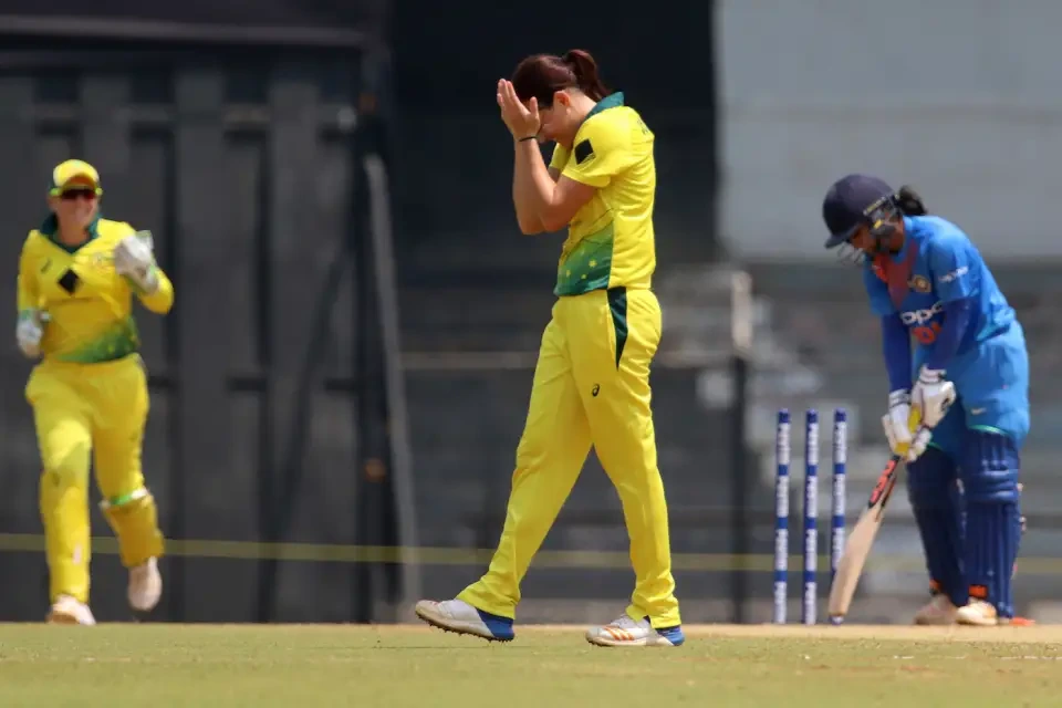 Megan Schutt took a hat-trick against India.