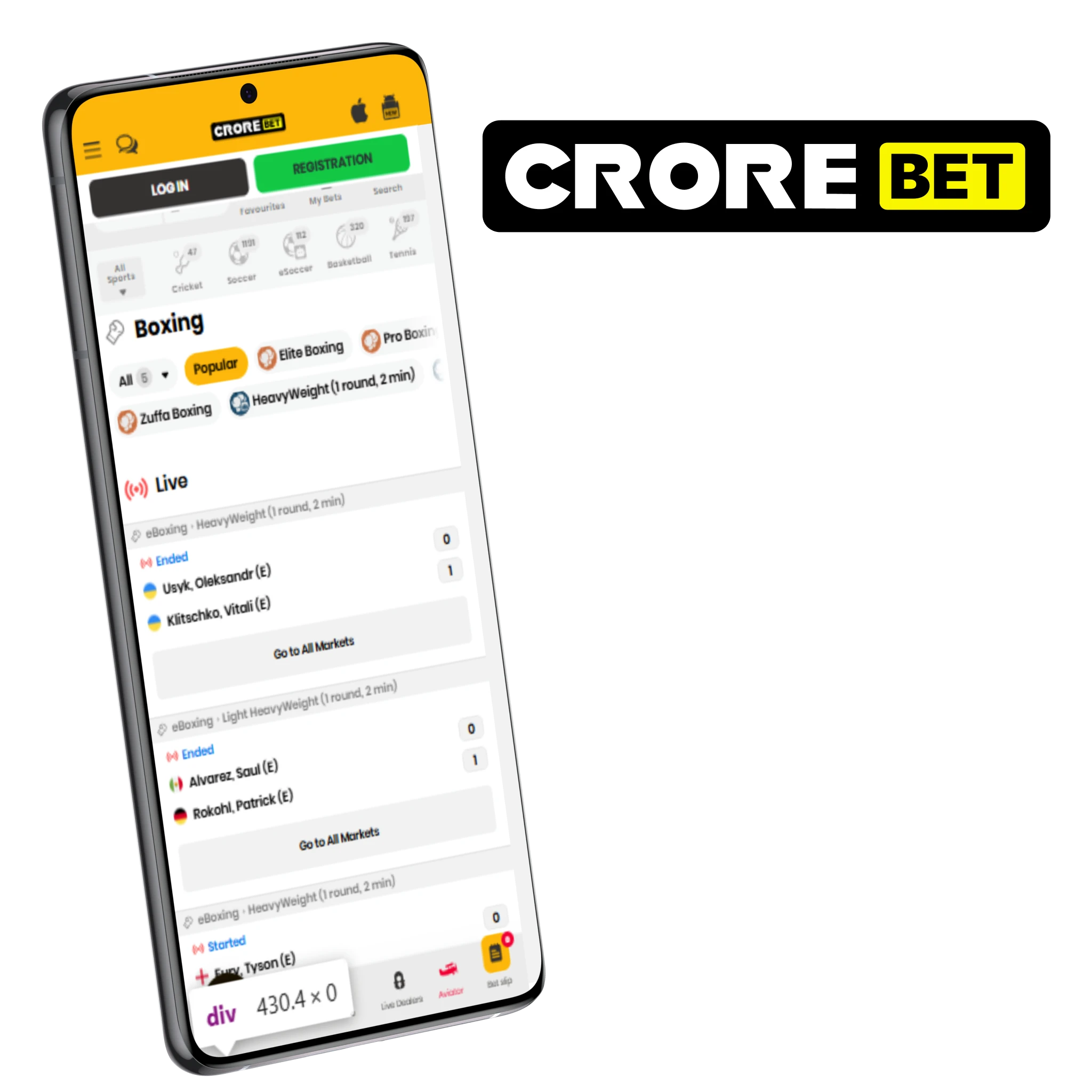Best Betting App for Boxing - Crorebet.