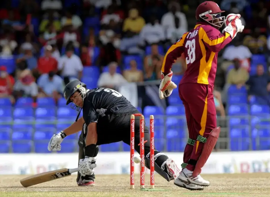 West Indies defeated New Zealand by 20 runs.