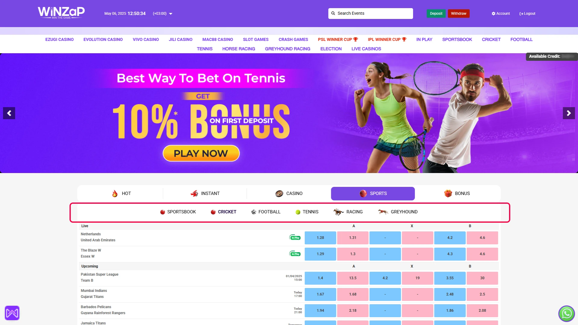 Choose a Sport of Interest.